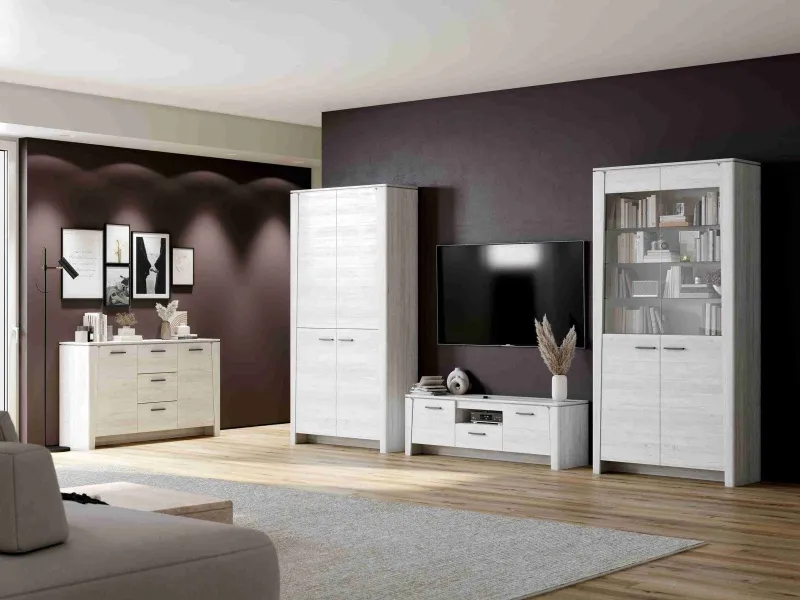 Тумба 2 дв и 1 ящ "Мальта" гостиная Дуб винтерберг