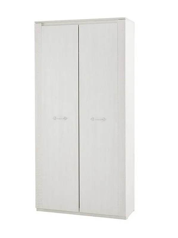 Шкаф двухдверный "Элана" гостиная Бодега белая