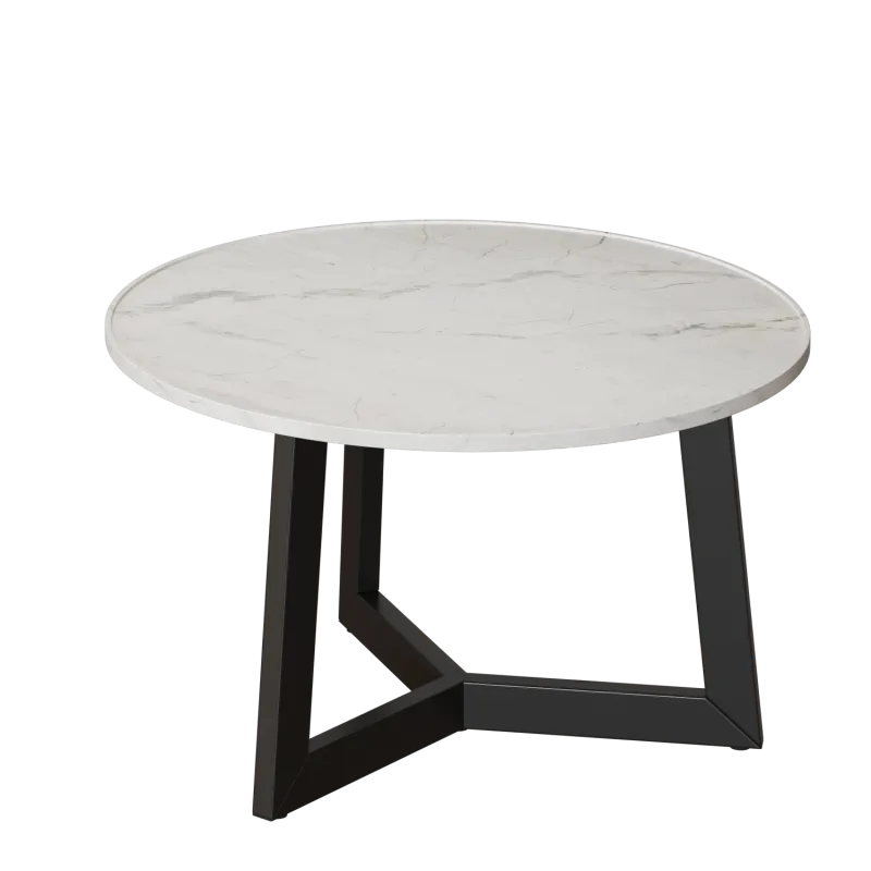 Стол журнальный "Брион" D680 Мрамор наполи софт